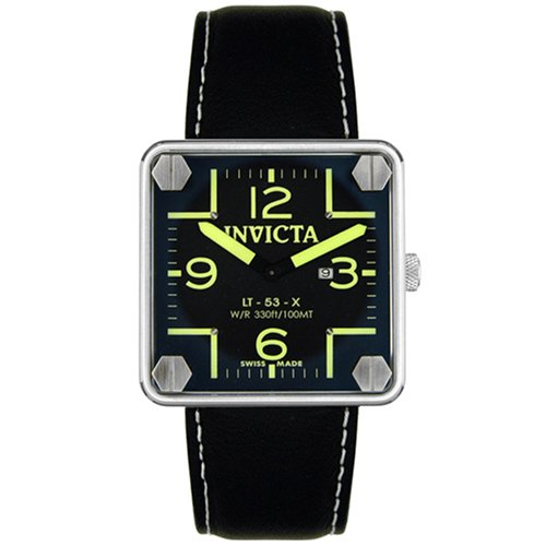 Invicta Men's Russian Diver Collection Square Leather Watch #4228
