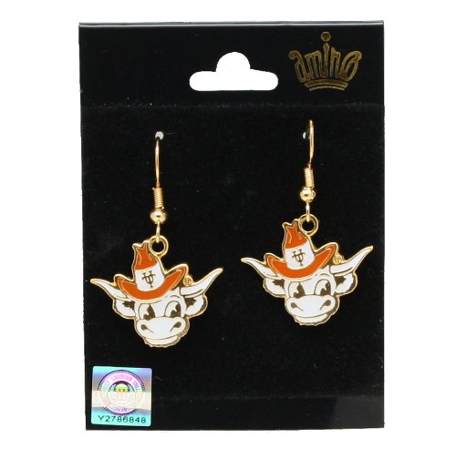 Texas Longhorns – NCAA Team Logo Dangler Earrings