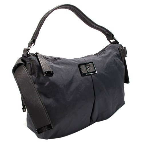 Gianfranco Ferre GFF WX5BLF 80587 U830 Small Grey Nylon Hobo/Shoulder Bag