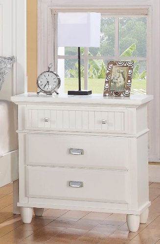 Elements Spencer Nightstand, White On Sale