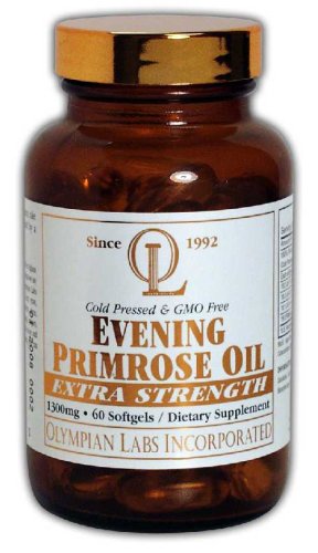 Olympian Labs Evening Primrose Oil, 1.3g (Pack of 2) by Olympian Labs