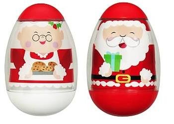 Playskool Weebles Christmas 2-Pack Mr. and Mrs. 