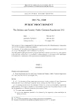 British Defense and Security Public Contracts Regulations 2011 UK Public Procurement [Annotated]
