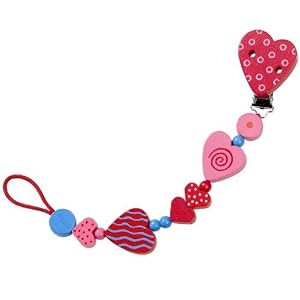 Hearts Pacifier Chain by Haba