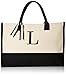 Mud Pie 501111 L-Initial Canvas Tote