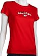 Soffe University of Georgia Women's Junior Short Sleeve Tissue Tee