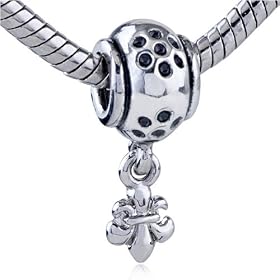 Buy Dangle Silver Spear European Beads Plated Charm - Pandora Bead and Bracelet Compatible by Pugster