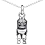 925 Sterling Silver Angry Robot Pendant