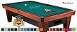 9' Simonis 860 Blue Green Pool Table Cloth Felt