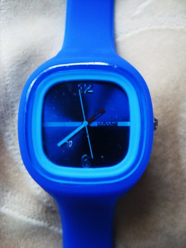 Blue Jelly Wrist Watch / Rubber Fashion Sports Watch Unisex