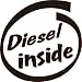 Diesel Inside vinyl lettering decal sticker