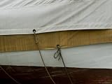Close View of Tarps and Ropes Covering a Boat, Mystic, Connecticut Premium Photographic Poster Print by Todd Gipstein, 9x12