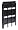 Winsome Wood Stackable/Folding 3-Tier Shelf, Black