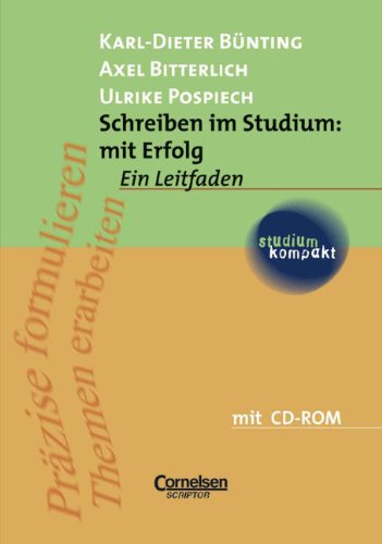 Schreiben im Studium: mit Erfolg, m. CD-ROM