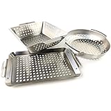 Yukon Glory 3-Piece Mini BBQ Basket Accessory Set