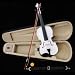 White 4/4 Violin with Bow, Free Case, and Accessories