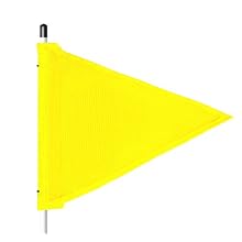 Flagstaff FS10 Triangular Safety Flag, Threaded Hex Base