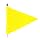 Flagstaff FS10 Triangular Safety Flag, Threaded Hex Base