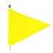 Flagstaff FS10 Triangular Safety Flag, Threaded Hex Base