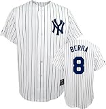 Yogi Berra New York Yankees Majestic Pinstripe Cooperstown Replica Jersey