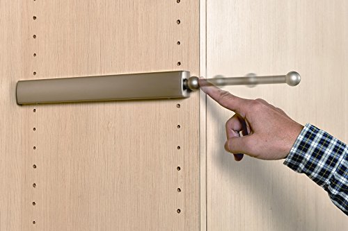 Extendable Closet Valet Rod - Satin Nickel 14