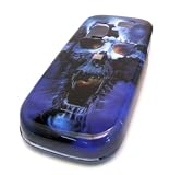 Samsung T404g Blue Vampire Skull Design HARD Case Skin Cover Straight Talk NET 10 Tracfone