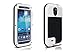 ELECDAY Aluminum Metal Case Cover Gorilla Glass Waterproof/shockproof/dustproof For Samsung Galaxy S4 I9500 (All-Black)