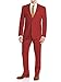 Gino Valentino Men's Modern Fit Two Button Two Piece Linen Suit