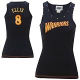 Majestic Threads Golden State Warriors Monta Ellis Womens Tank W/ Swarovski Crystals Large