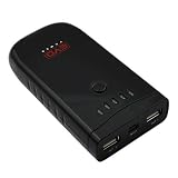 EZOPower Black 2-Port Ultra High-capacity Portable External Rechargable Backup Battey Pack -7800mAh (2A/1A) for IPhone, IPOD, IPad, MP3 Players, Tablet, GPS, Mobile Phone, Android Phone, Cell Phone, Blackberry, HTC, Samsung, Nokia, LG, Sony Ericsson, Pantch, Hwawei, Motorola, Palm, Casio, Sony PSP, Nintendo and more