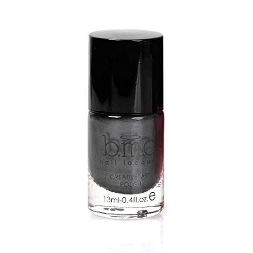BMC Metallic Gray Color Nail Stamping Lacquers - Creative Art Polish Set 3, Chromo