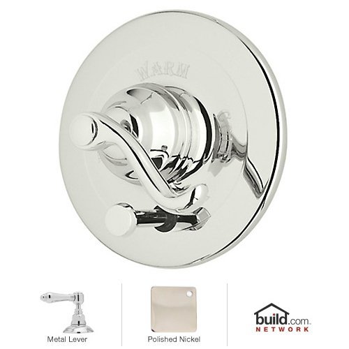Rohl A2500LMPN Polished Nickel Country Bath Verona Shower Valve Trim