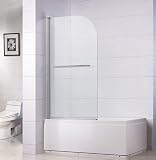 Venice Series Glass Bathtub Door Brushed Nickel Finish