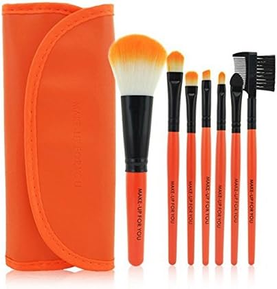 Professional 7 Pcs Makeup Brush Set Tools Make-up Sets Toiletry Kit Wool Brand Make up Brush Set Case (#7)