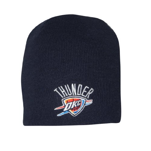 Adult NBA Oklahoma City Thunder Warm Ski & Skate Beanie / Winter Hat - One Size Fits All - Dark Blue