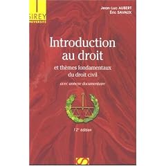 Introduction au droit et th�mes fondamentaux du droit civil
