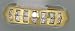 Genuine Princess Cut Diamond Ring, 18 Karat Yellow Gold