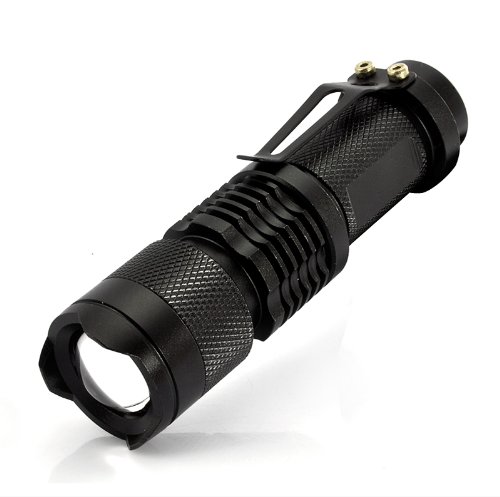 Shopinnov Mini Lampe torche LED CREE 360 lumens métallique