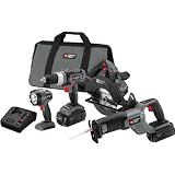 Porter-Cable PC418C-2 18-Volt NiCd Cordless 4-Piece Combo Kit (Tools & Home Improvement)