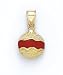 14K RED ENAMEL X-MAS BALL - GH17034