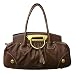 Dolce & Gabbana Brown Gathered Leather Large Shoulder Bag BB1735-A1665-80039