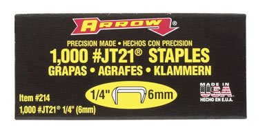 5 Pack Arrow Fastener 214 JT21 1/4