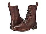 Frye Women's Jenna Combat Dark Brown Stone Antiqued Boot 8 B (M)