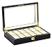 41XkwkXNJaL. SL75  Luxurious Black Color Wooden 12 Watch Box