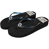 NFL New York Giants Ladies Wedge Flip Flops - Black (5/6)