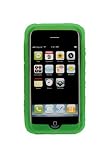 iPhone 3G Wave Silicone Skin with Belt Clip and Armband - Green