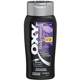 Oxy Body Wash, Acne Fighting Formula, Blizzard Blast, 12-Ounce Bottles (Pack of 3)