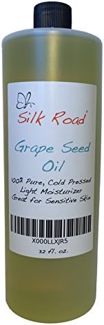 Grapeseed Oil 32 oz - Organic, Cold Pressed and 100% Pure - Great Benefits for Dry and Sensitive Skin - Treats Acne, Wrinkles, Under Eye Circles, Cellulitis, Dermatitis and Eczema - Promotes Hair Growth and Strength - 100% Satisfaction Guaranteed