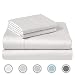 COZERI 600 Thread Count Luxury Sheet Set, 100% Cotton Sheets, Breathable, Soft & Silky Sateen Weave, Fits Mattress Upto 17