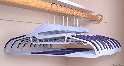 U-SlideTM Ultra Thin Clothes Hanger - Non-slip Silicone - Set of 50